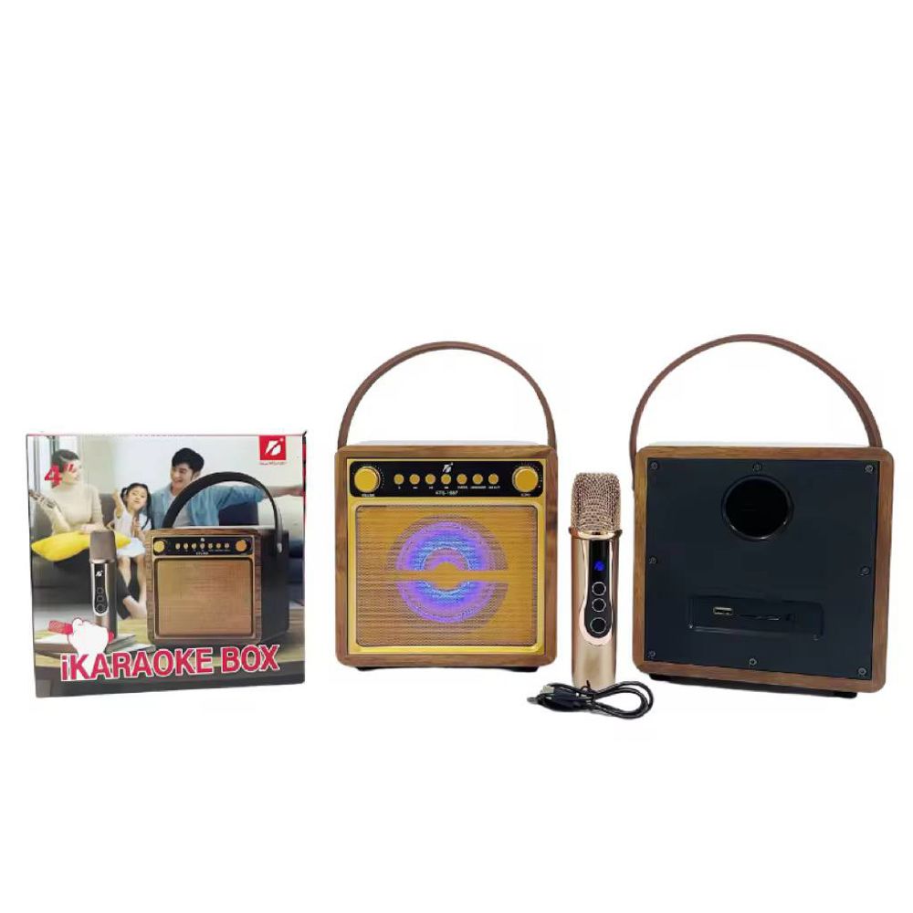 iKaraoke Box Portable Wireless Speaker with Microphone – 4" – Model KTS-1087_thumbnail_3