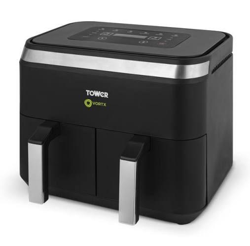 قلاية هوائية تاور مزدوجة السلة سعة 8 لتر – Tower Dual Basket Air Fryer